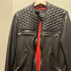 Hardly worn All Saints Leather biker jacket